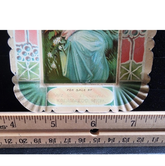 Antique Rockford Watch Co Advertising  Litho Tin Tip Tray Sidney NY A E WARREN - Picture 2 of 4